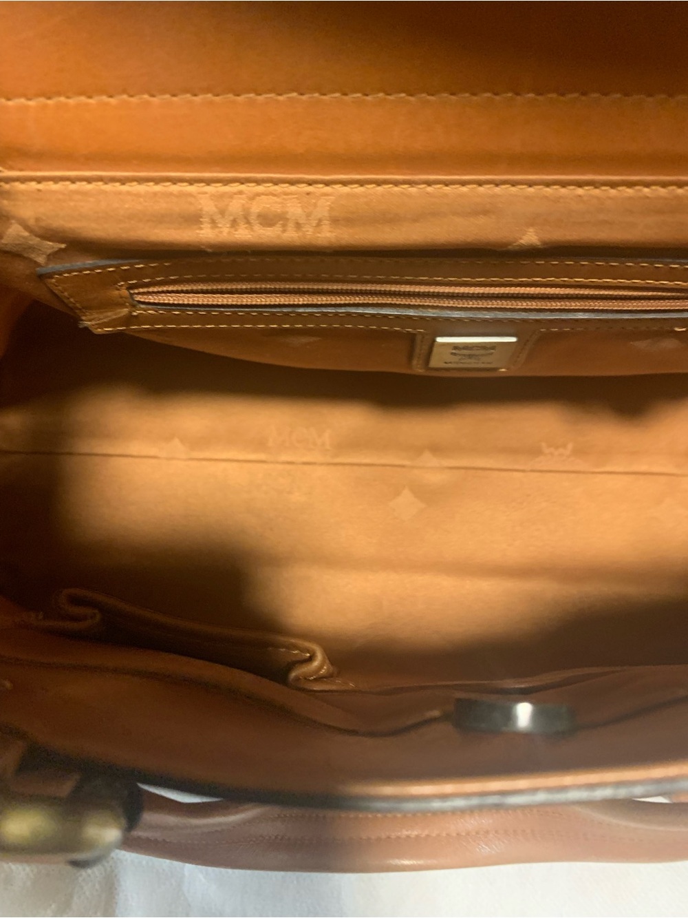 MCM Cognac handbag / shoulder bag limited Edition with COA - Picture 10 of 14